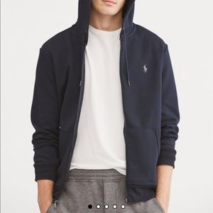 Men’s distressed zip hoodie